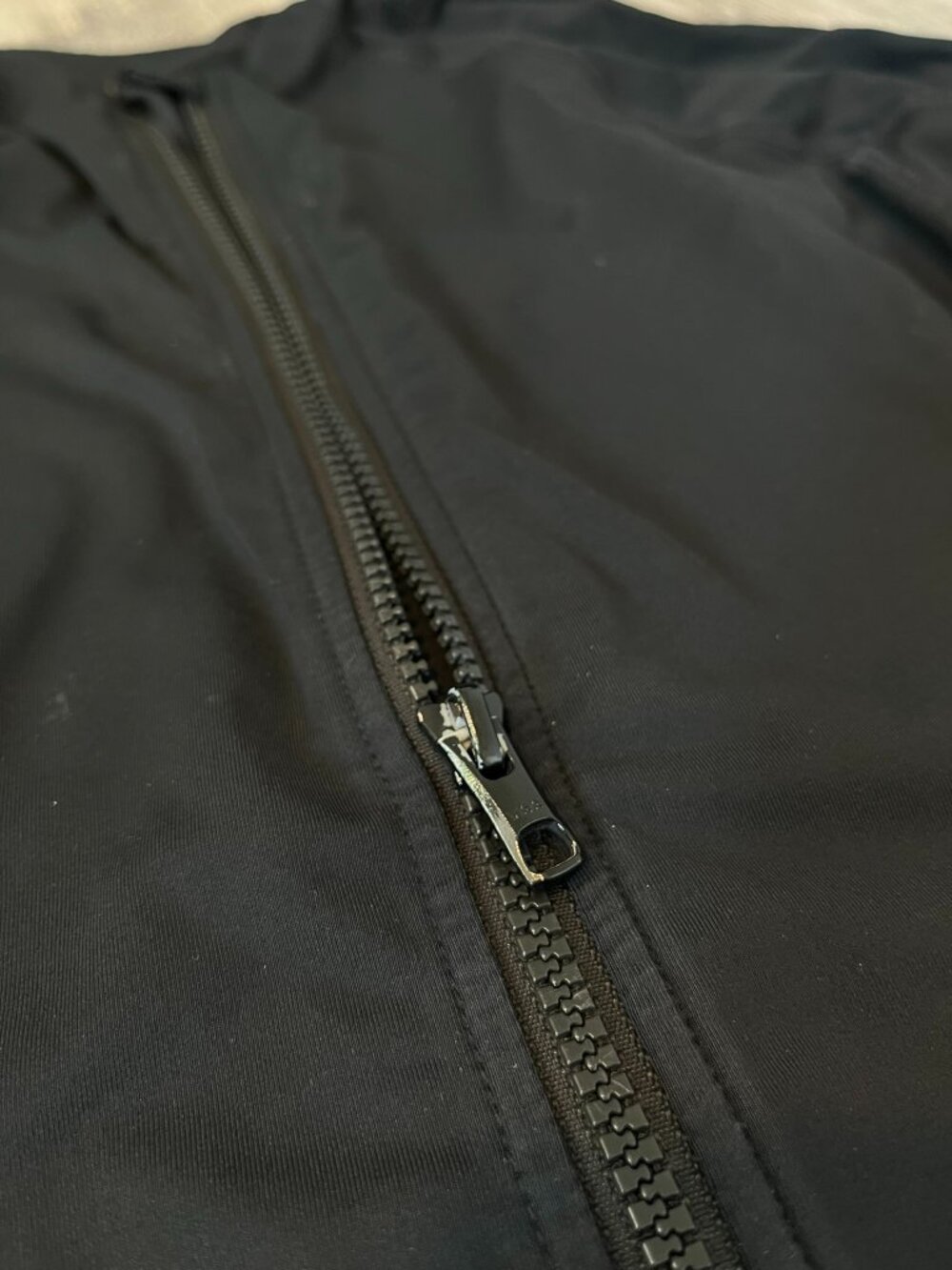 Athleta Black Long-Sleeve Zip Front One-Piece - Picture 12 of 12